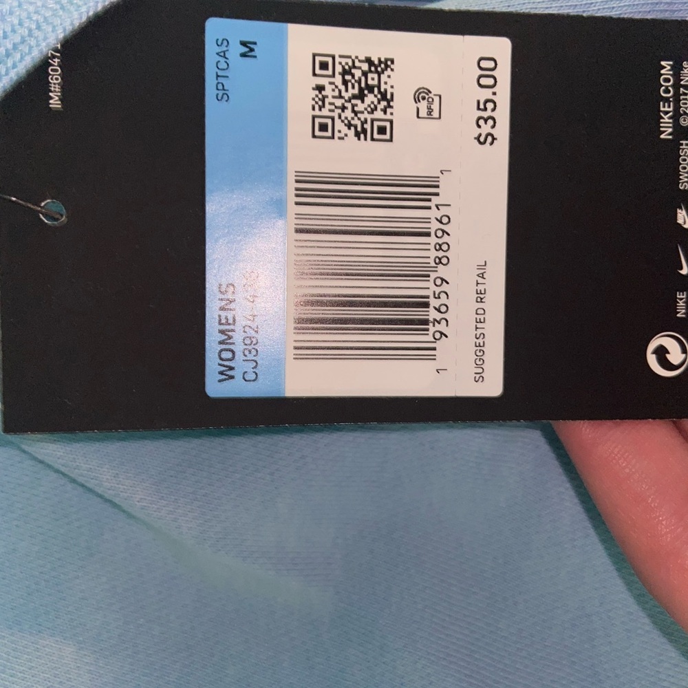 NWT! Nike Light Blue Sweat Shorts - Medium - Picture 2 of 2